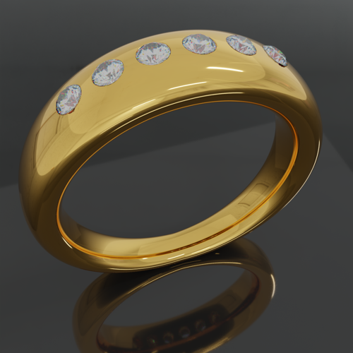 Diamond tapered ring preview image